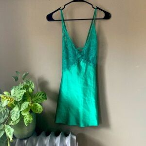 Victoria’s Secret size medium green lace teddy lingerie